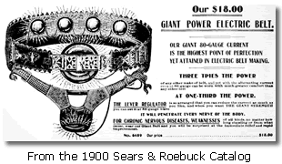 Battery Belt from 1900 Sears and Roebuck Catalog